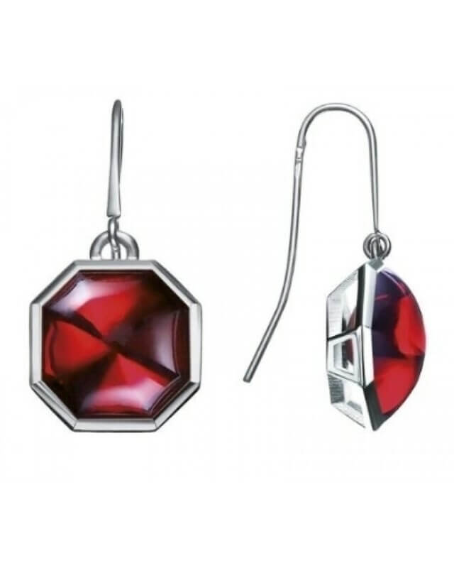 baccarat lillustre red crystal mirror drop earrings 19403033