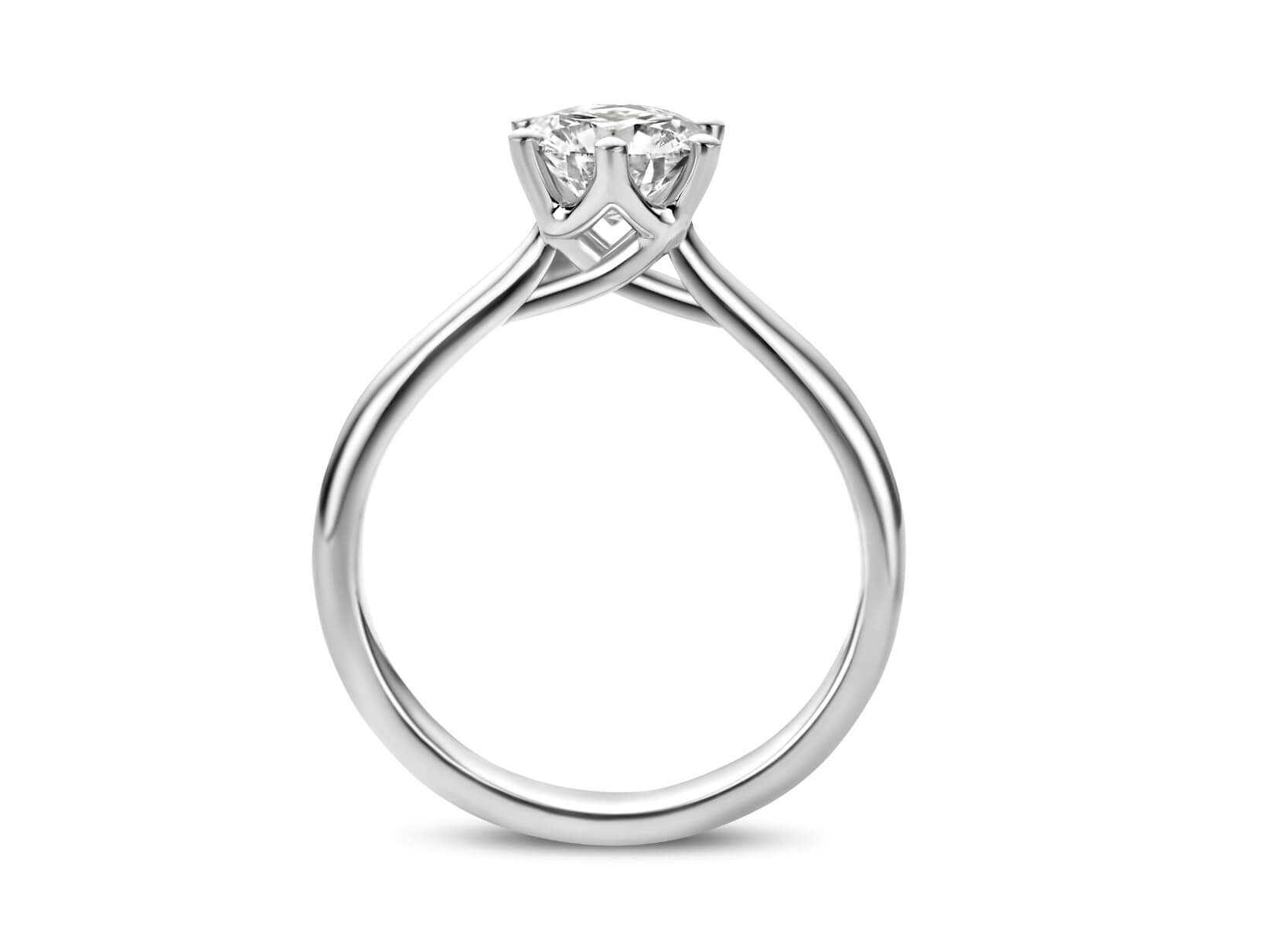 bloch royal solitaire diamond ring set in platinum 104ct fd20001670