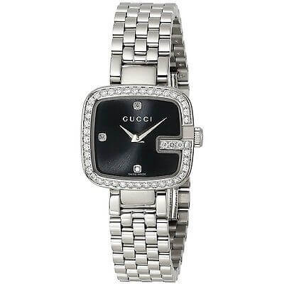 g gucci stainless steel watch on 5 link bracelet ya125520