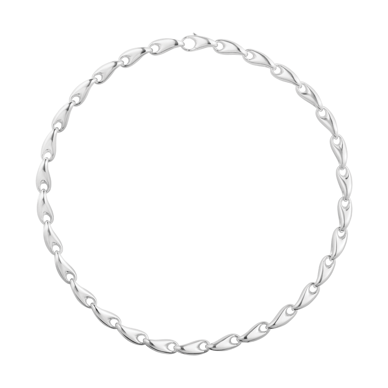 georg jensen reflect necklace medium in sterling silver 20001178000m
