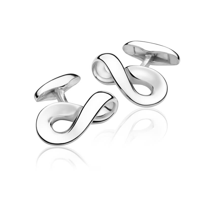 georg jensen silver infinity cufflinks 3533817