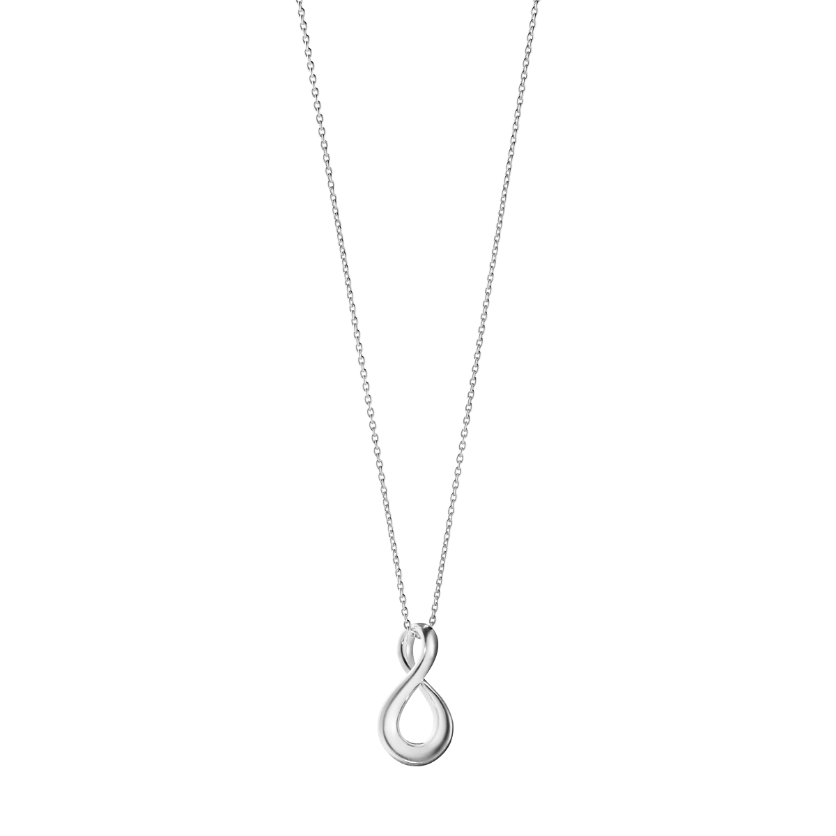 georg jensen silver infinity pendant and anchor link chain 10013929