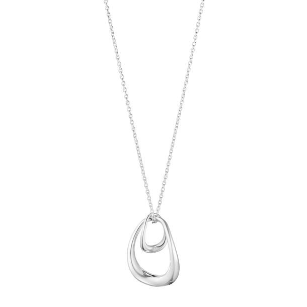 georg jensen silver off spring pendant and chain 10012762