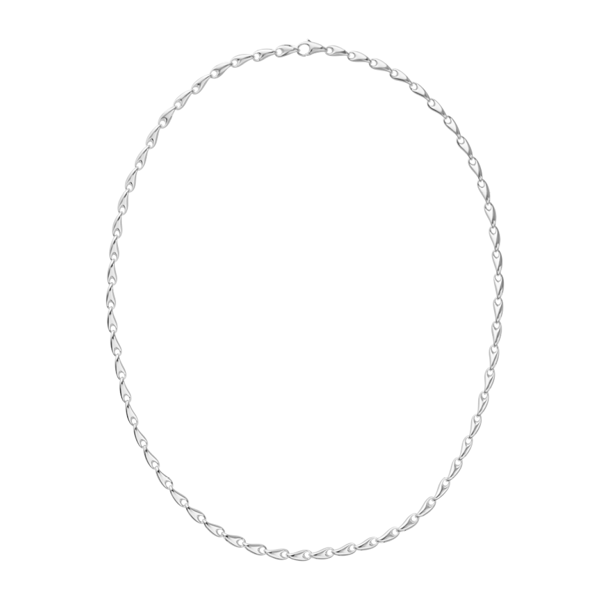 georg jensen silver slim neck chain 55cm 20001094