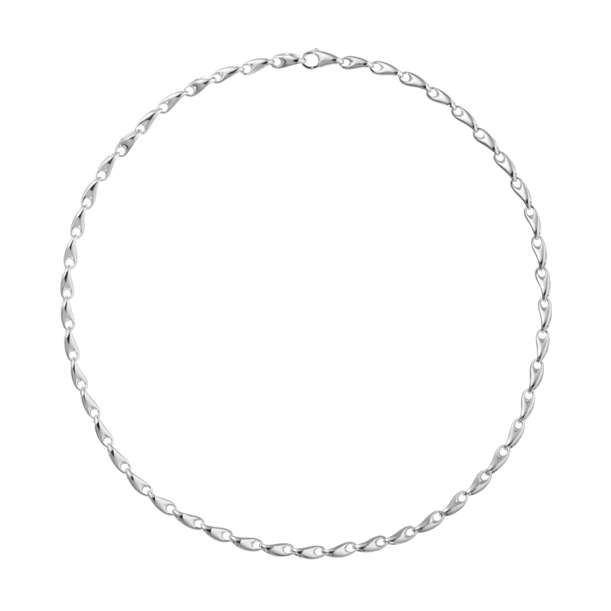 georg jensen silver slim reflect chain 45cm 20001093