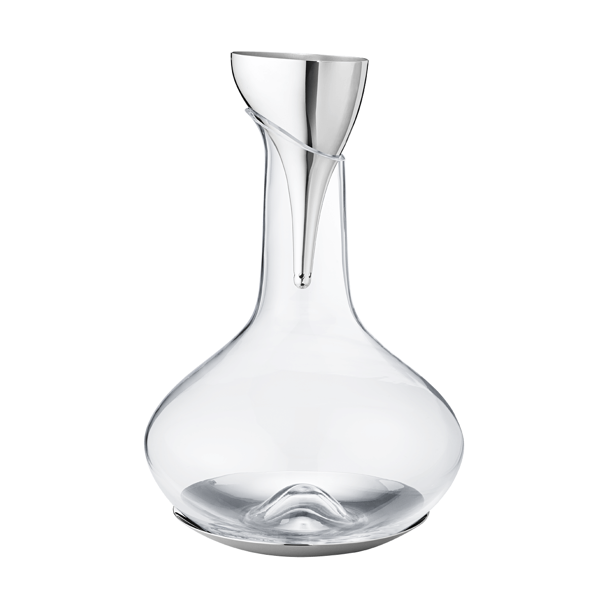 georg jensen sky wine decanter aerating funnel with filter stainless steel 10019304AK0V