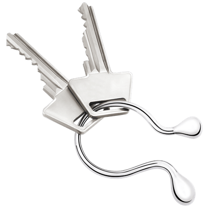 georg jensen stainless steel crafted space keyring 3584883