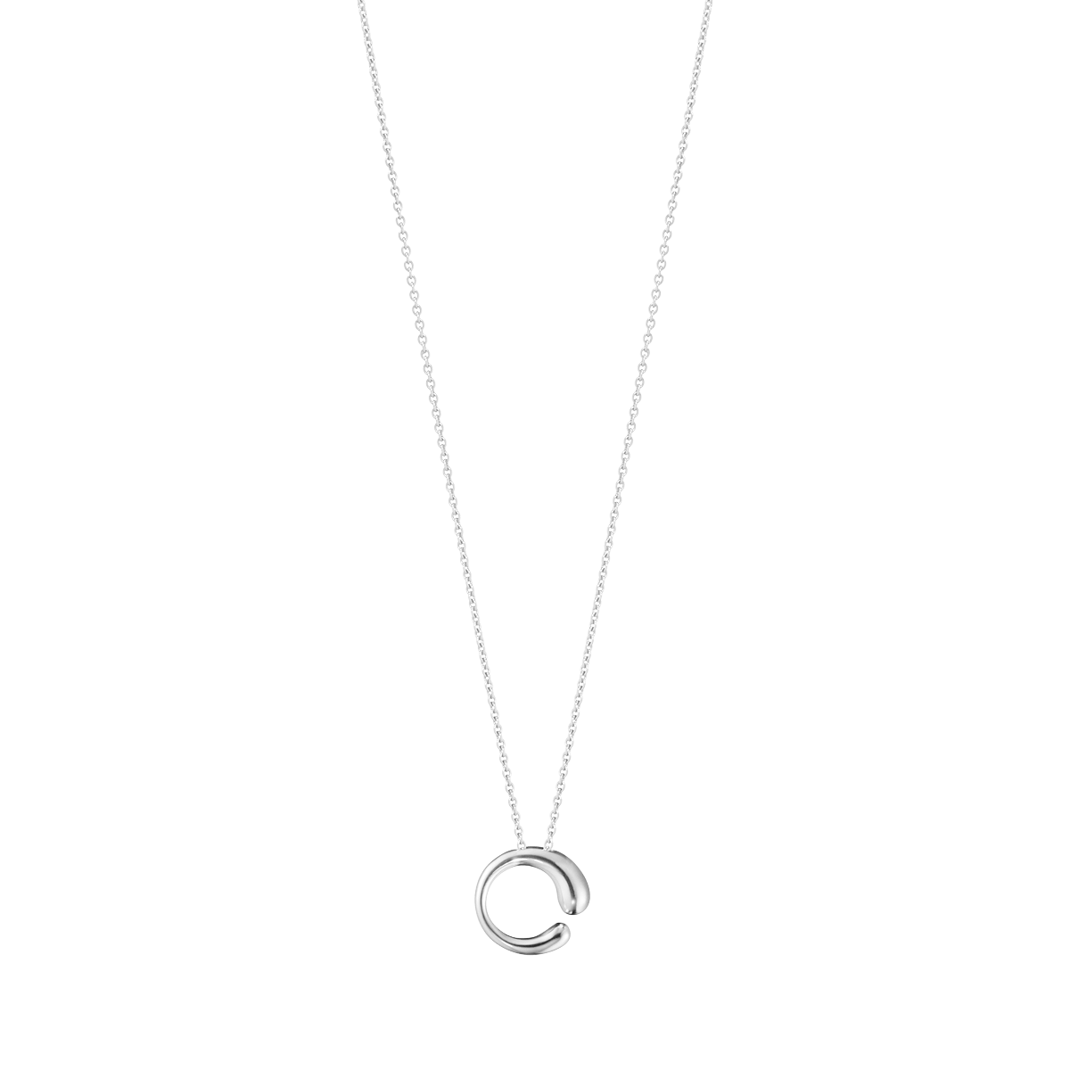 georg jensen sterling silver small mercy pendant on chain 10015155