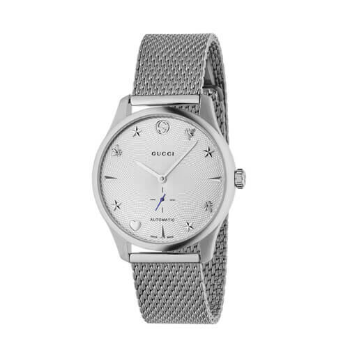 gucci g timeless automatic watch on bracelet 38mm ya126330