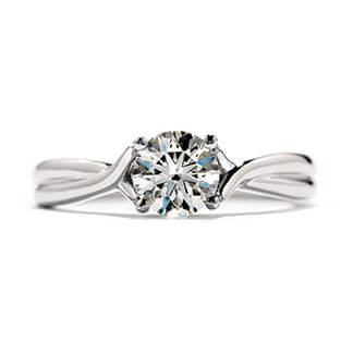 hearts on fire simply bridal twist solitaire 18ct white gold 1801233