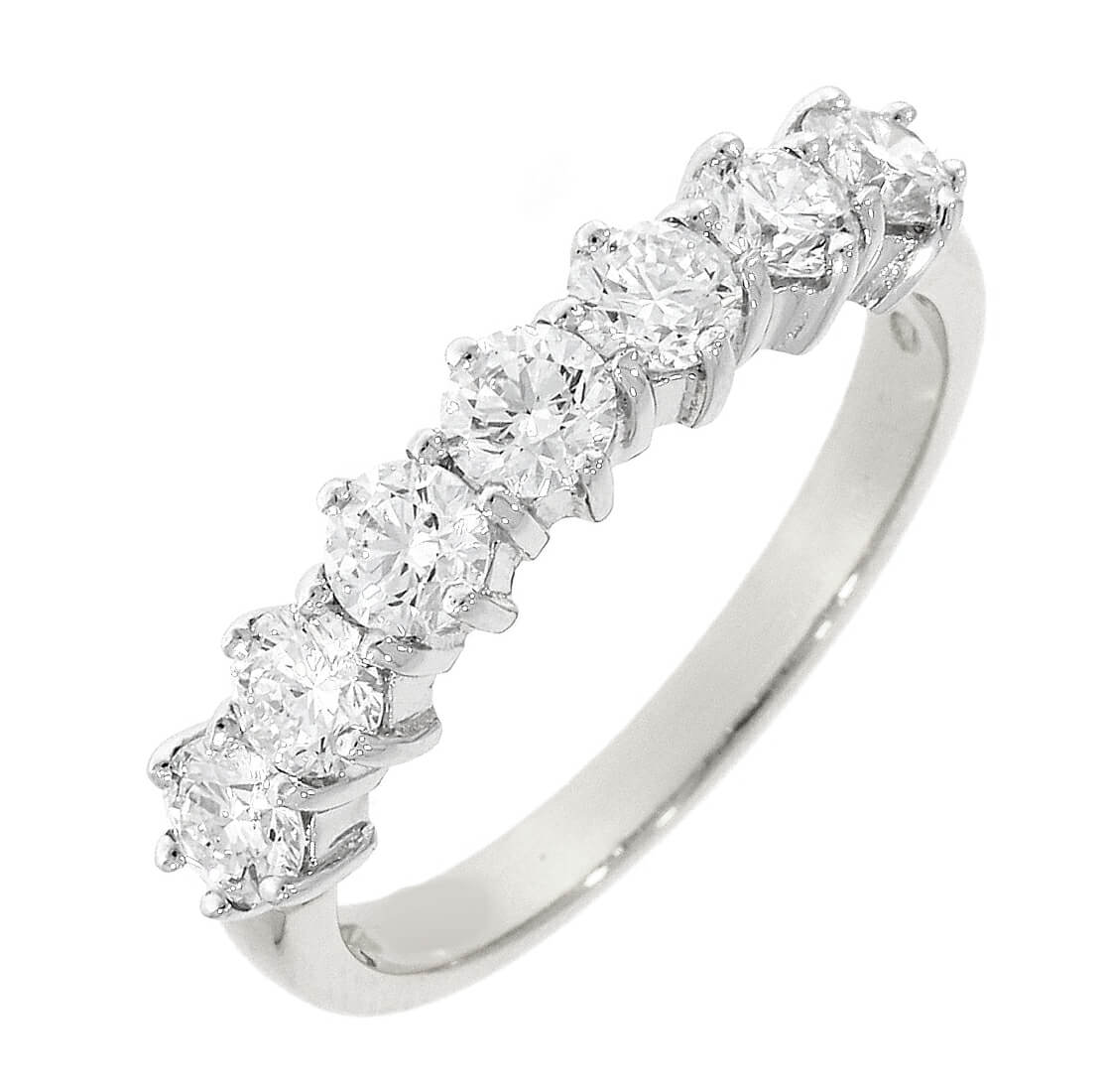 platinum 7 stone diamond eternity ring 1006817