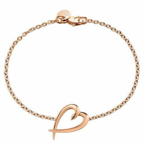 shaun leane rose gold vermeil heart bracelet sa020rvnabos