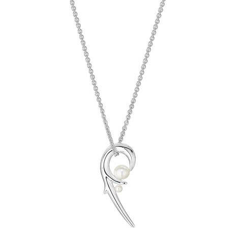 shaun leane silver cherry blossom pearl pendant and chain cb050ssnanos