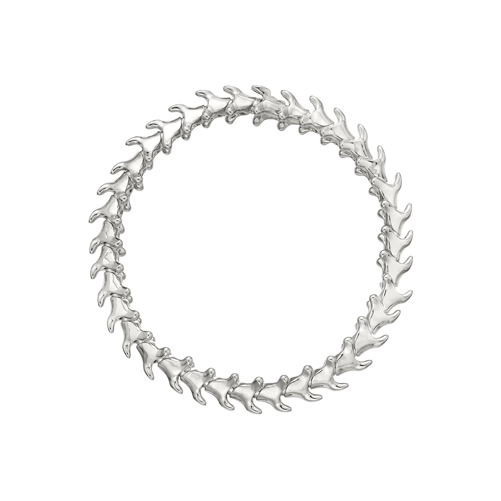 shaun leane silver serpents trace slim bracelet medium st012ssnabzm