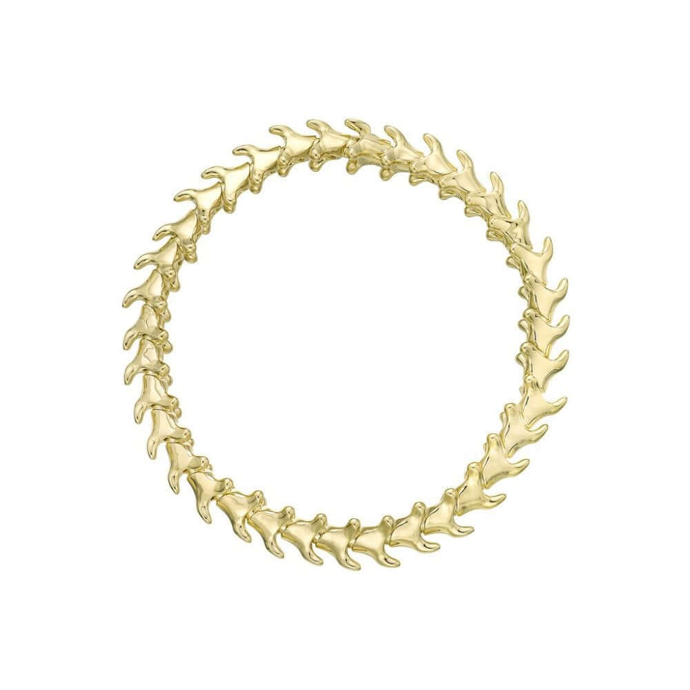 shaun leane yellow gold vermeil serpents trace slim bracelet st012yvnabzl