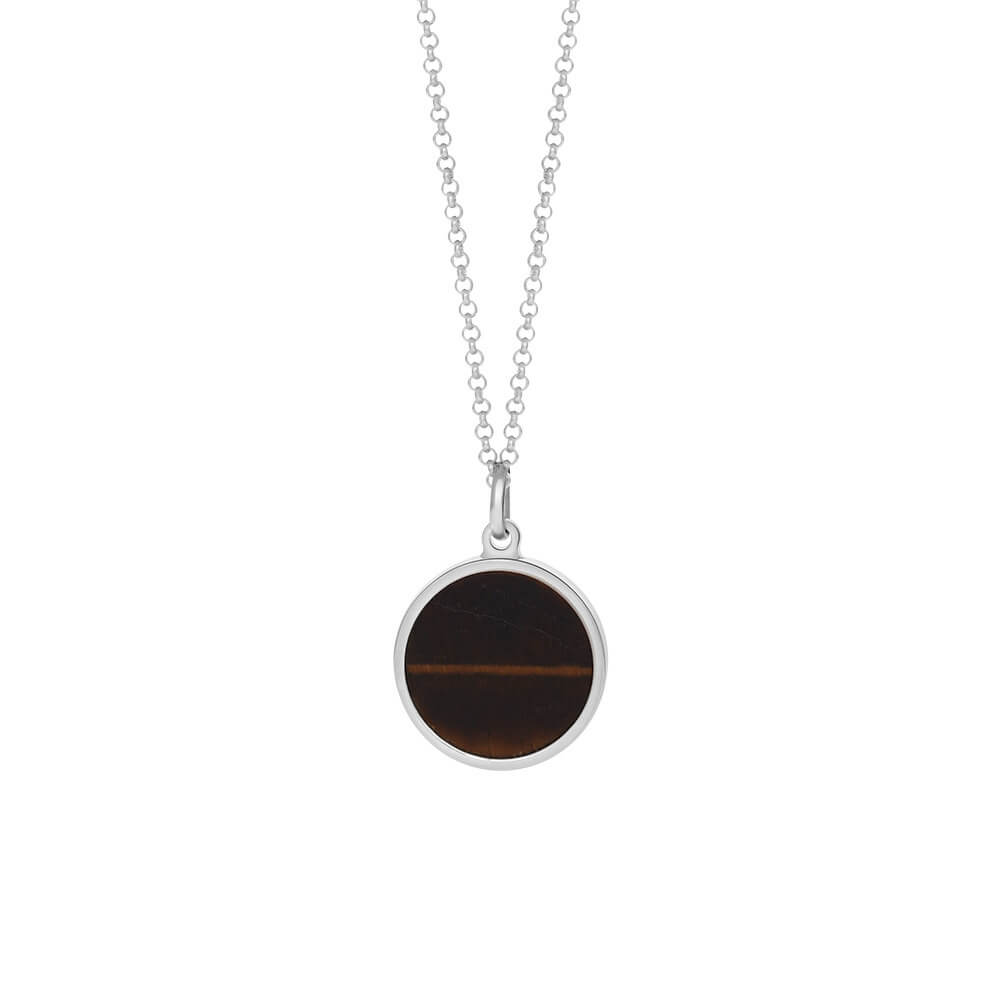 son of noa silver rhodium plated yellow tiger eye pendant and chain 267 001