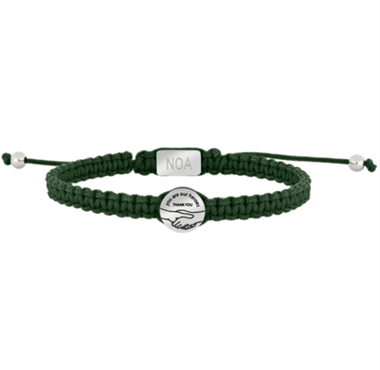 sonofnoa you are our heroes green bracelet 15 21cm 892 014