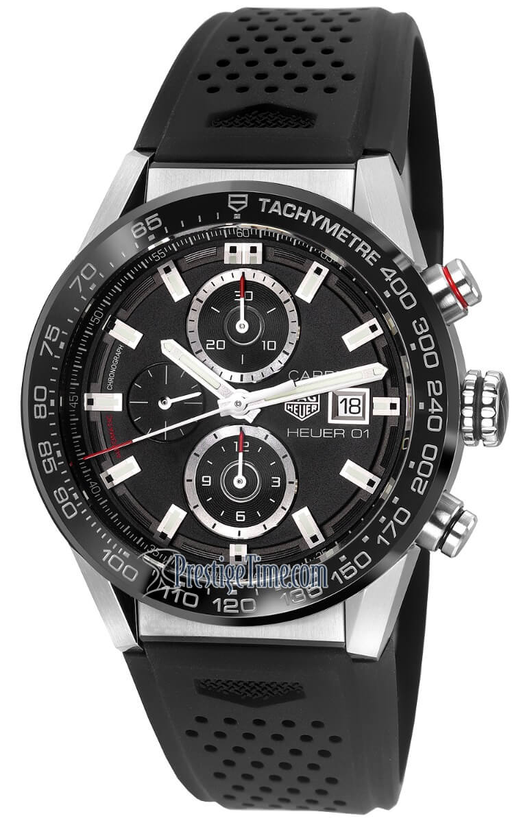 tag heuer carrera automatic stainless steel black dial car201zft6046