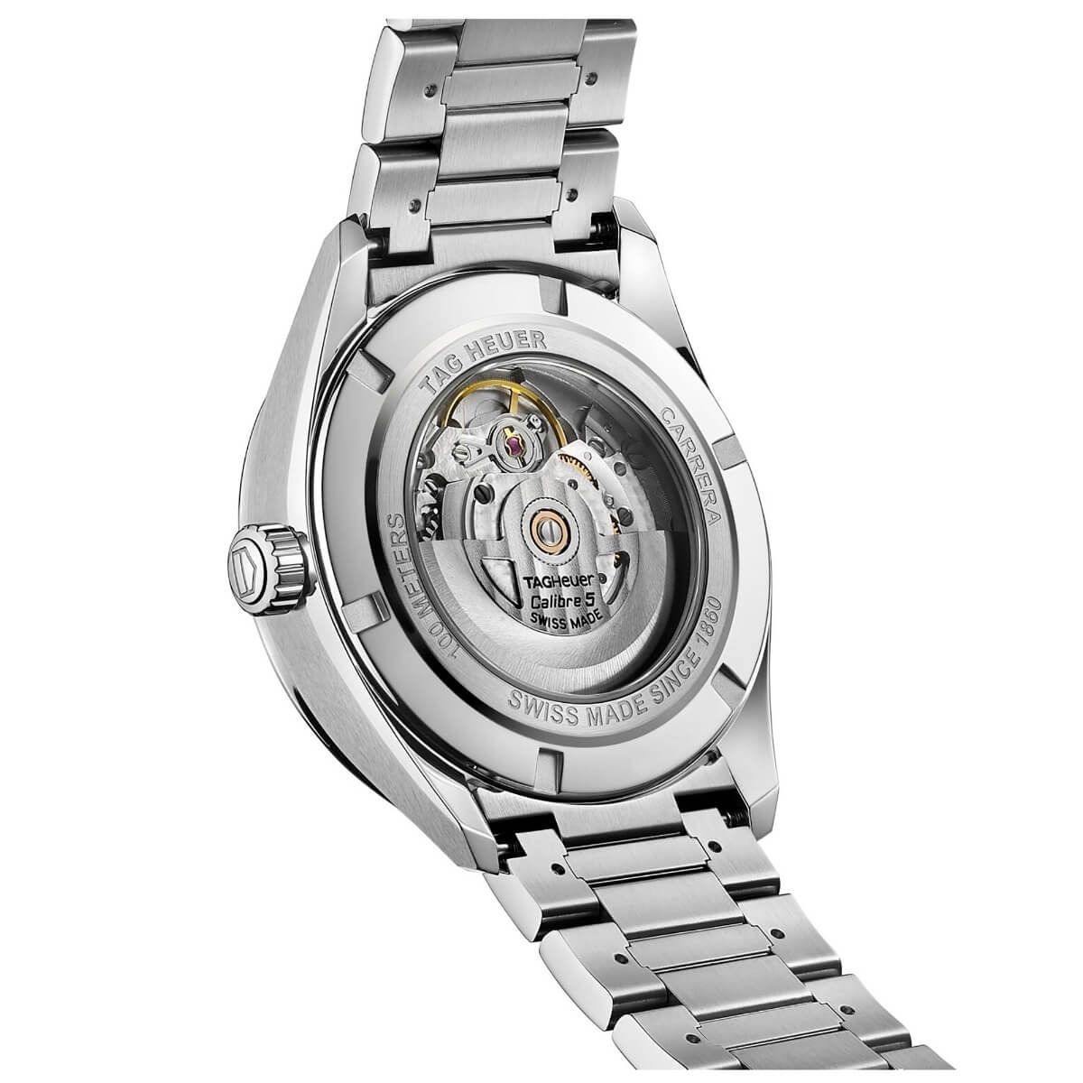 tag heuer stainless steel 41mm carrera watch on bracelet wbn2010ba0640 1