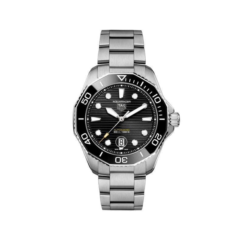 tag heuer stainless steel aquaracer watch on bracelet 43mm wbp201aba0632
