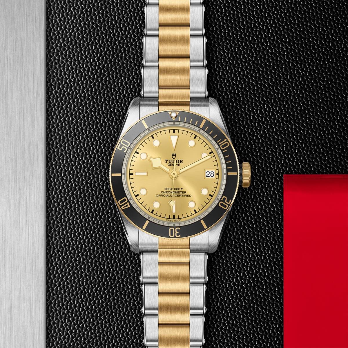 tudor black bay steel and yellow with champagne dial m79733n 0004zRfN