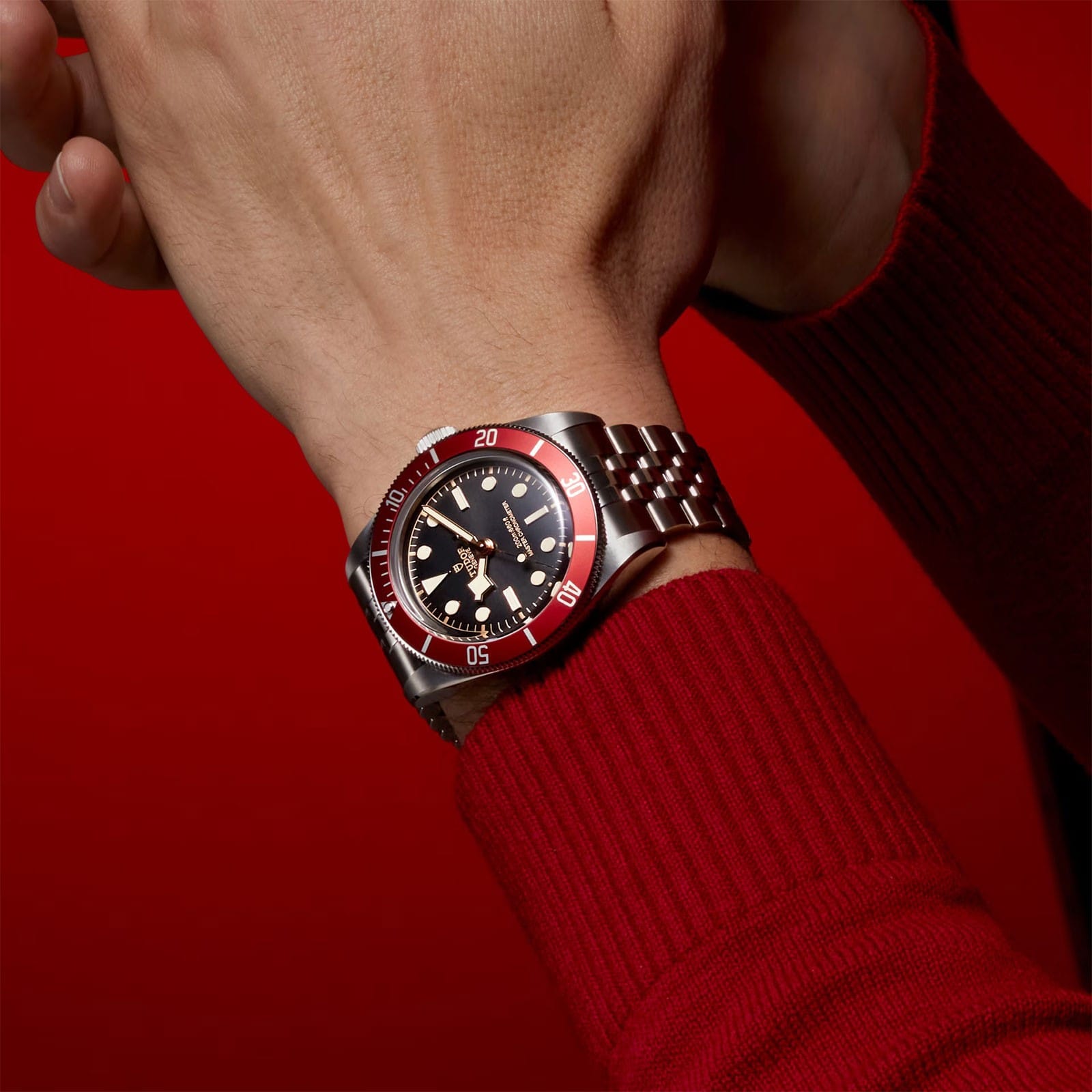 TUDOR Black Bay 41MM Steel with Burgundy Bezel - Walker Luxury 