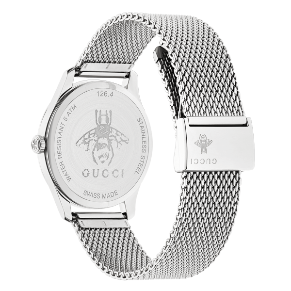 gucci g timeless 36mm white mother of pearl diamond dial bracelet watch p10783 24925 image